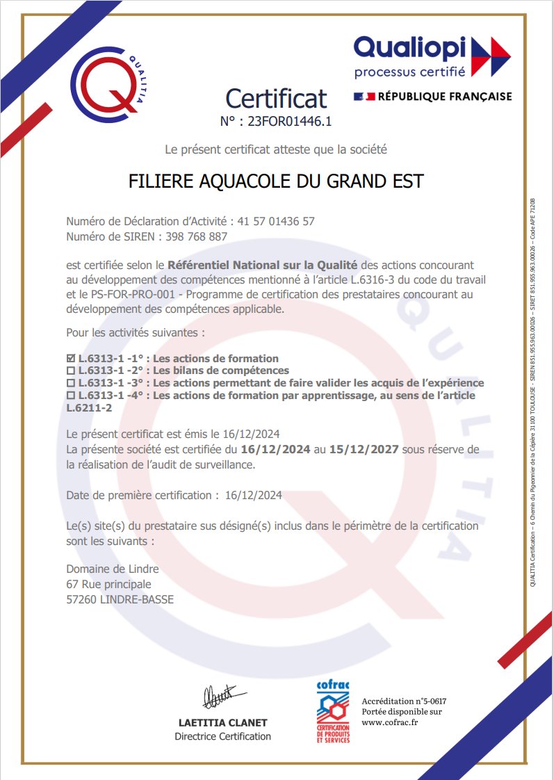 certificat Qauliopie
